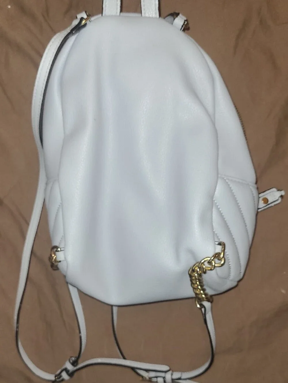 Victoria Secret Powder Blue Quilted Mini Backpack No Callouts